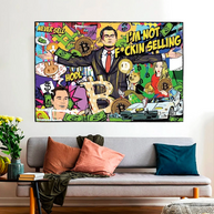 The Wolf of Wall Street Leonardo Dicaprio Canvas Wall Art-MinimalisticDecor.com