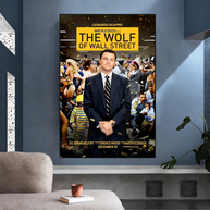 The Wolf of Wall Street Leonardo Dicaprio Canvas Wall Art-MinimalisticDecor.com