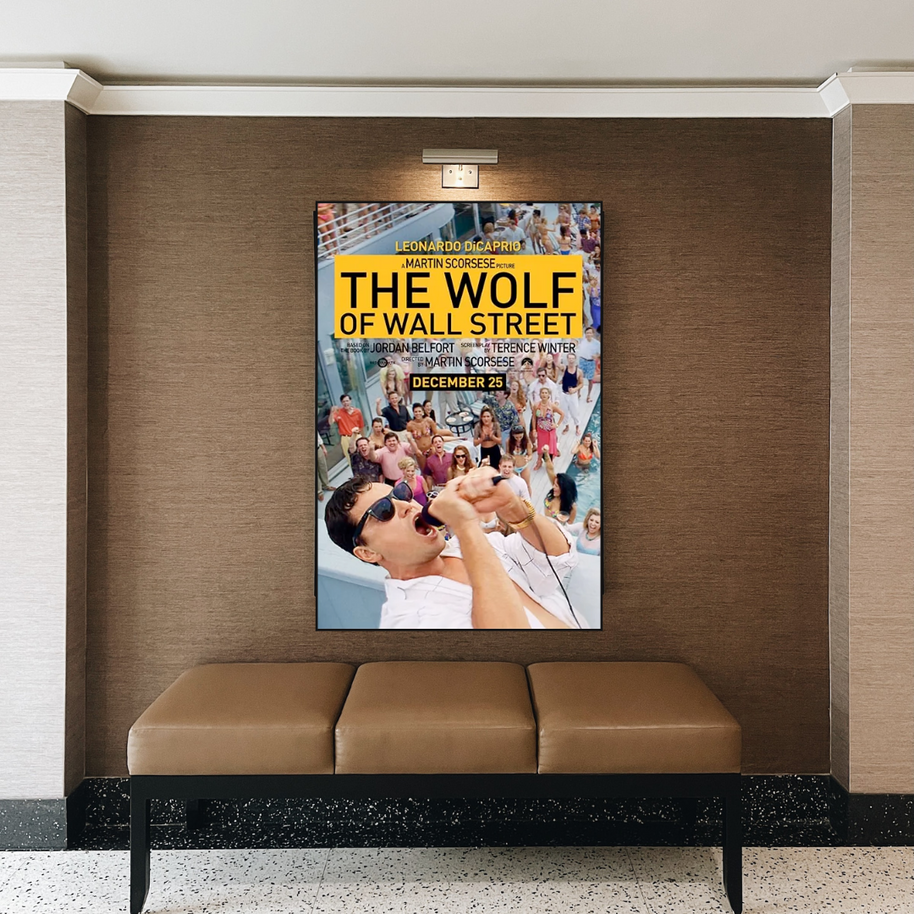The Wolf of Wall Street Leonardo Dicaprio Canvas Wall Art-MinimalisticDecor.com