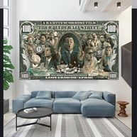 The Wolf of Wall Street Leonardo Dicaprio Canvas Wall Art-MinimalisticDecor.com
