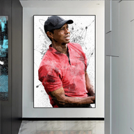 Tiger woods Golf Champion Canvas Wall Art-MinimalisticDecor.com