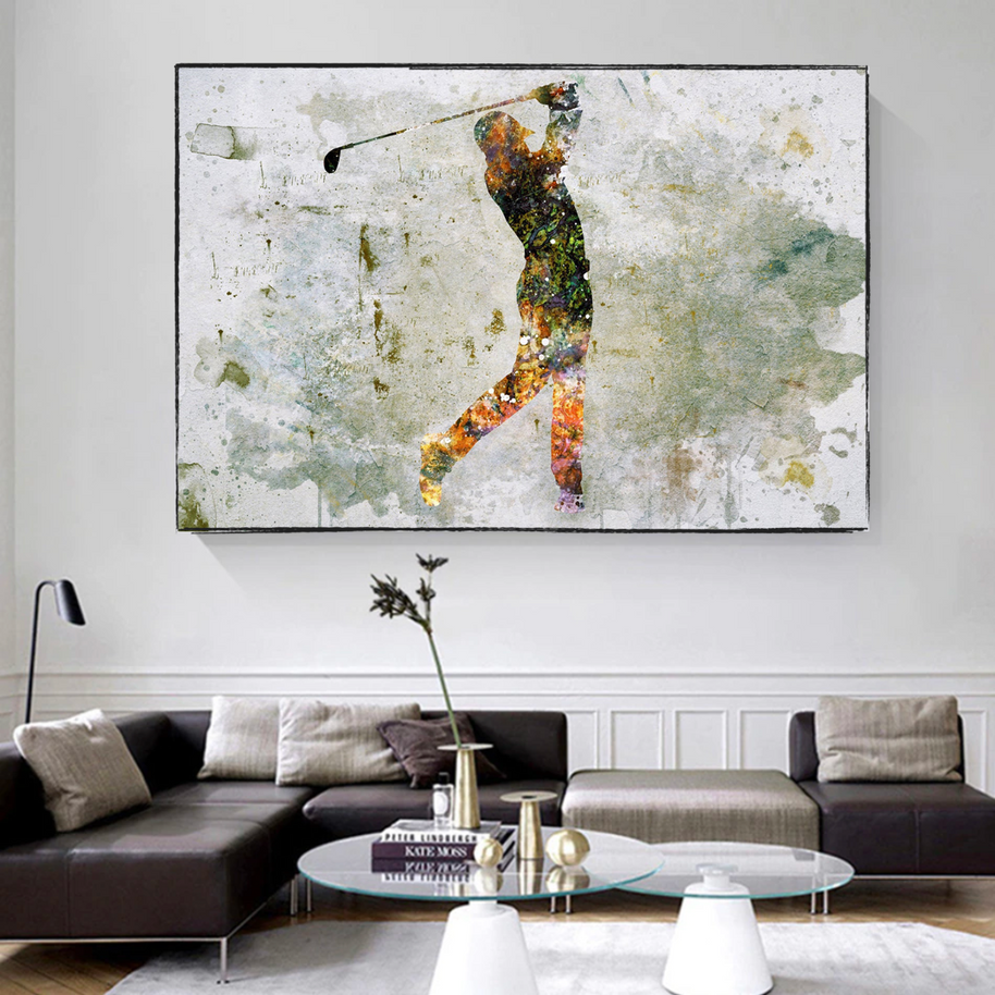 Tiger woods Golf Champion Canvas Wall Art-MinimalisticDecor.com
