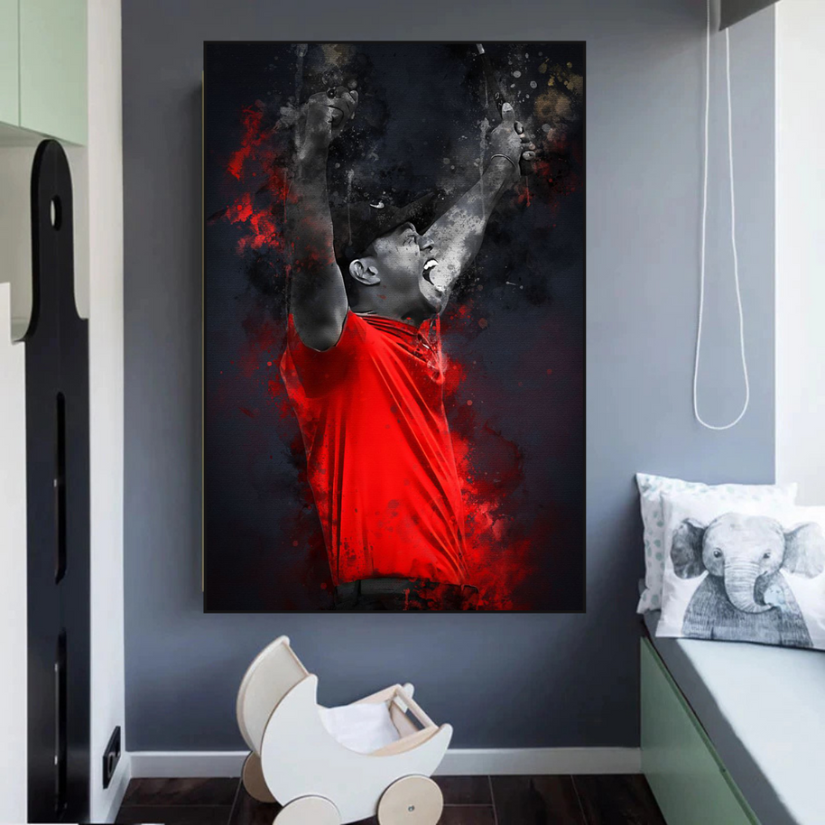 Tiger woods Golf Champion Canvas Wall Art-MinimalisticDecor.com