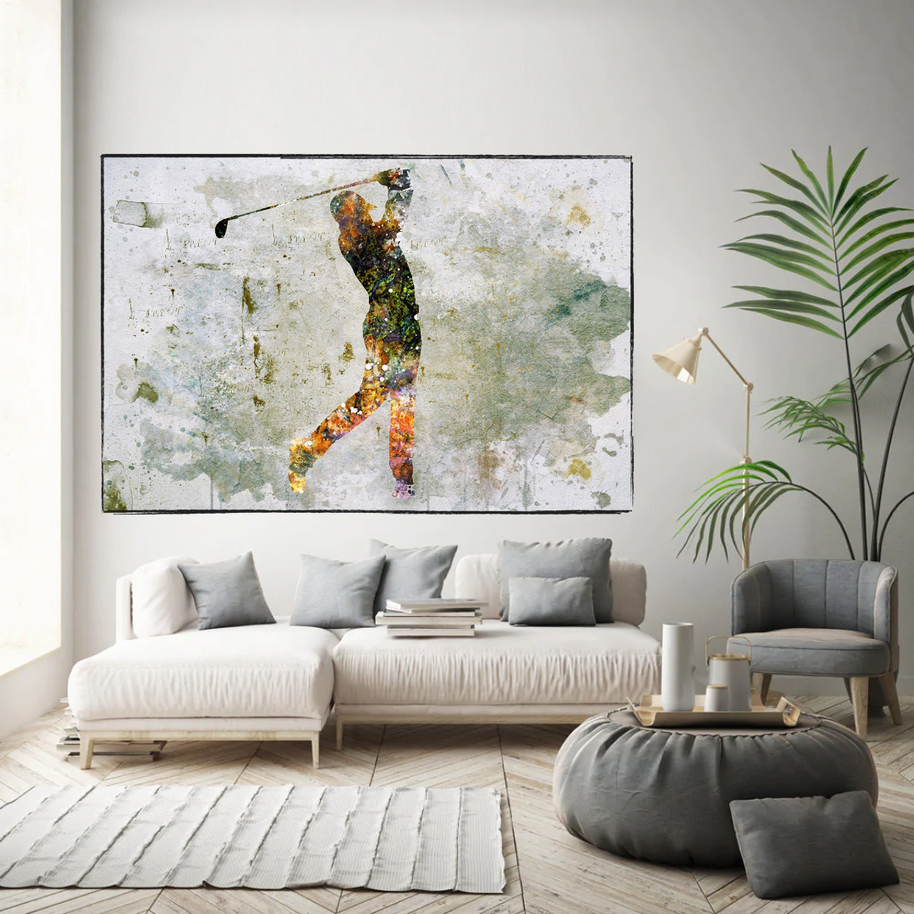 Tiger woods Golf Champion Canvas Wall Art-MinimalisticDecor.com
