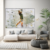 Tiger woods Golf Champion Canvas Wall Art-MinimalisticDecor.com