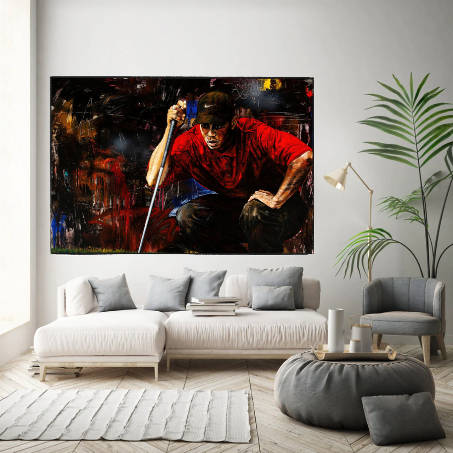 Tiger woods Golf Champion Canvas Wall Art-MinimalisticDecor.com