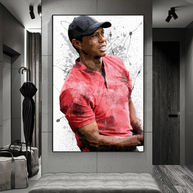 Tiger woods Golf Champion Canvas Wall Art-MinimalisticDecor.com