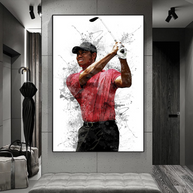 Tiger woods Golf Champion Canvas Wall Art-MinimalisticDecor.com