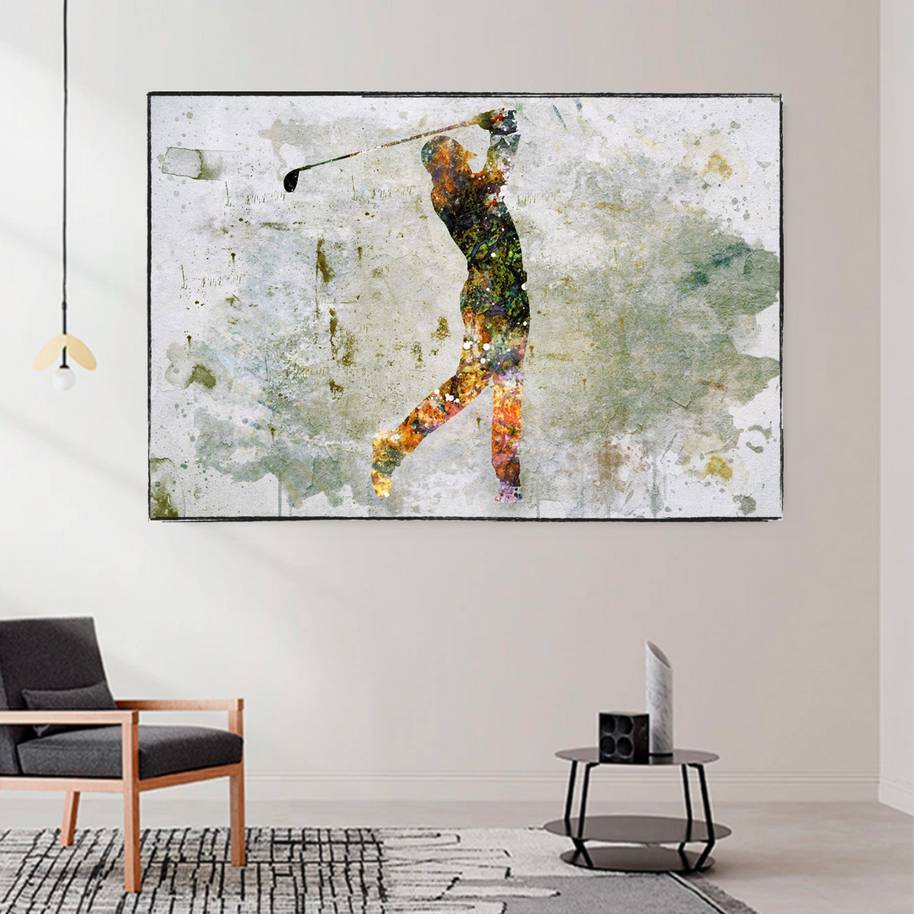 Tiger woods Golf Champion Canvas Wall Art-MinimalisticDecor.com