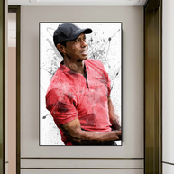 Tiger woods Golf Champion Canvas Wall Art-MinimalisticDecor.com