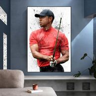 Tiger woods Golf Champion Canvas Wall Art-MinimalisticDecor.com