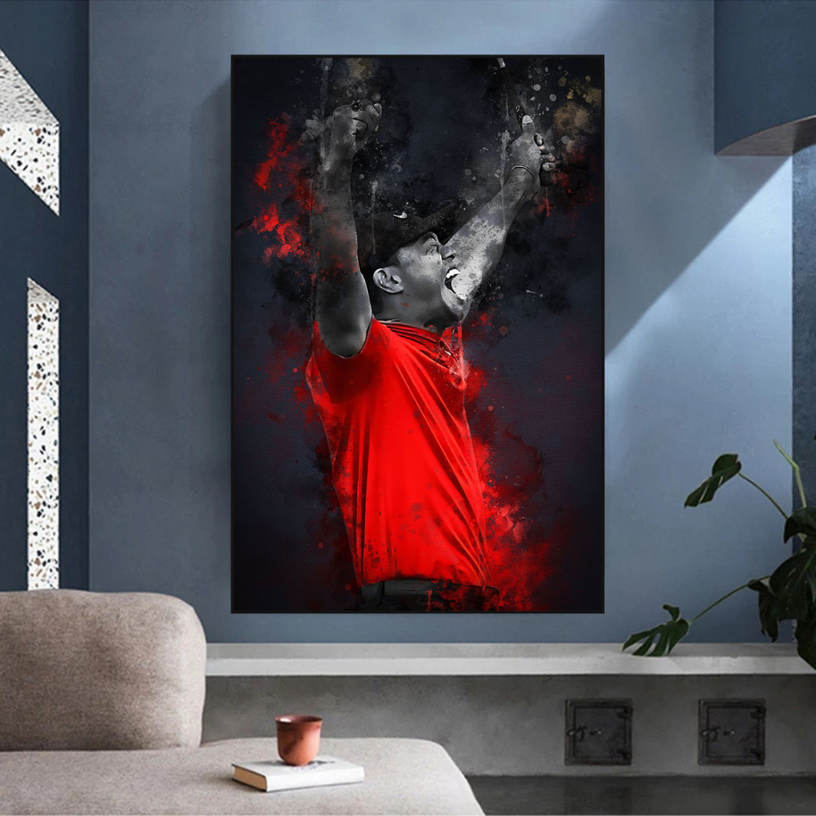 Tiger woods Golf Champion Canvas Wall Art-MinimalisticDecor.com
