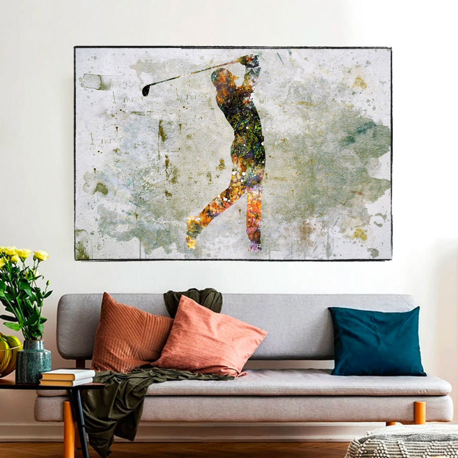 Tiger woods Golf Champion Canvas Wall Art-MinimalisticDecor.com