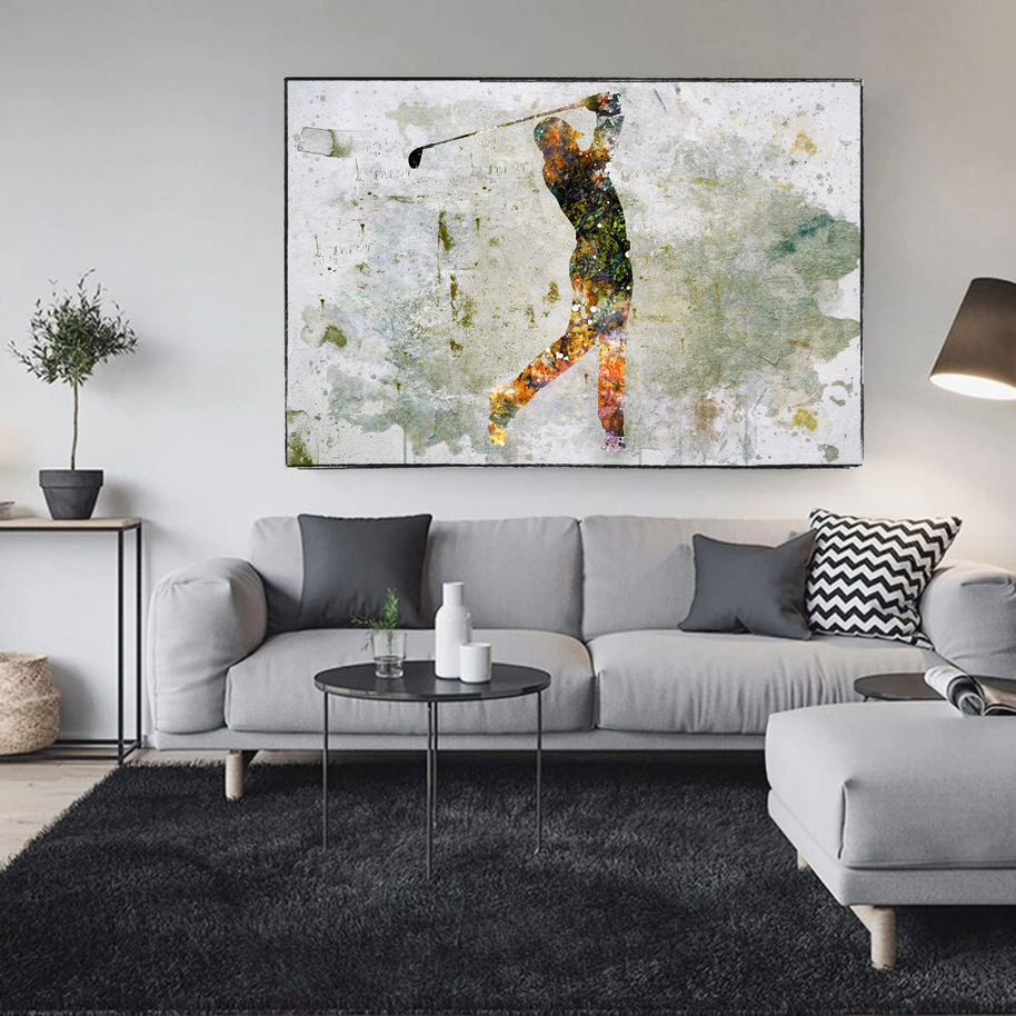 Tiger woods Golf Champion Canvas Wall Art-MinimalisticDecor.com
