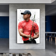 Tiger woods Golf Champion Canvas Wall Art-MinimalisticDecor.com
