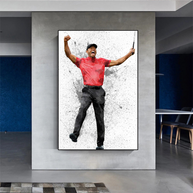 Tiger woods Golf Champion Canvas Wall Art-MinimalisticDecor.com