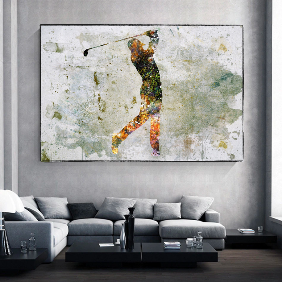 Tiger woods Golf Champion Canvas Wall Art-MinimalisticDecor.com