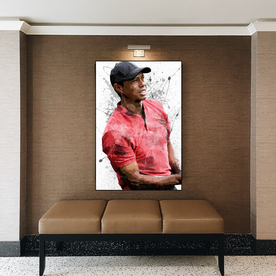 Tiger woods Golf Champion Canvas Wall Art-MinimalisticDecor.com