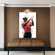 Tiger woods Golf Champion Canvas Wall Art-MinimalisticDecor.com