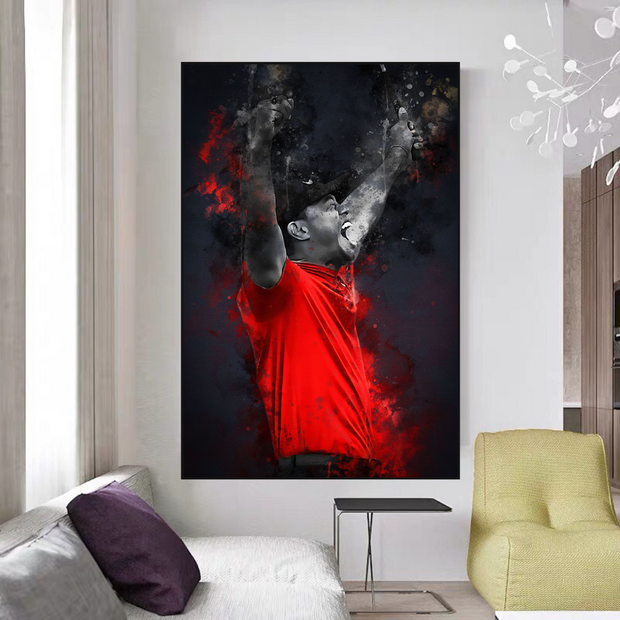 Tiger woods Golf Champion Canvas Wall Art-MinimalisticDecor.com