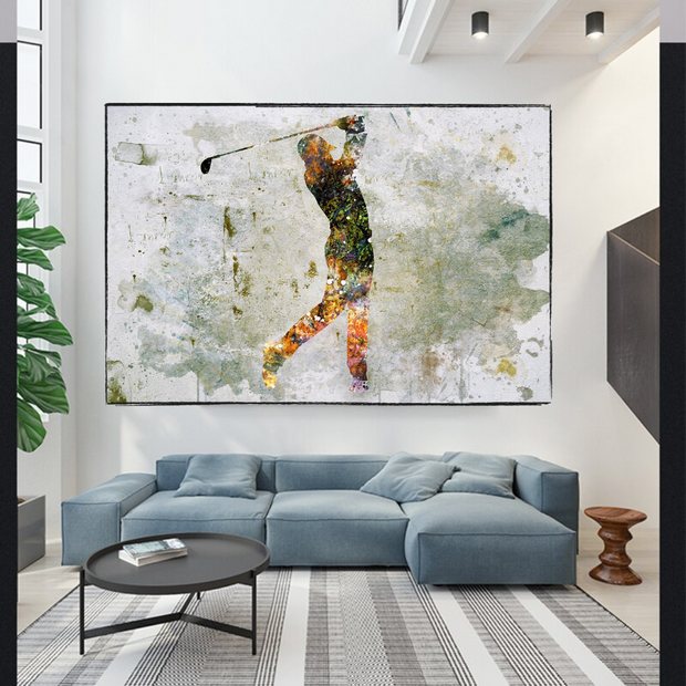 Tiger woods Golf Champion Canvas Wall Art-MinimalisticDecor.com