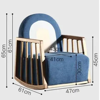 Timber Tide Kids Wooden Rocking Chair-MinimalisticDecor.com