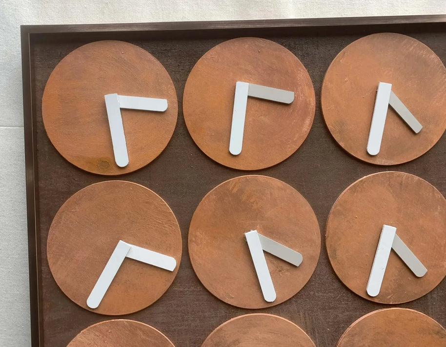 Time in Money Wood Carving Wall Art – 88 Clock Faces in Premium Wood-MinimalisticDecor.com