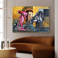 Timeless Pink Panther Poster - Whimsy in Art Form-MinimalisticDecor.com