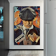 Tommy Shelby Peaky Blinders Drama Canvas Wall Art Poster-MinimalisticDecor.com