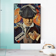 Tommy Shelby Peaky Blinders Drama Canvas Wall Art Poster-MinimalisticDecor.com