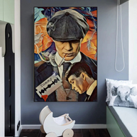 Tommy Shelby Peaky Blinders Drama Canvas Wall Art Poster-MinimalisticDecor.com