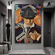 Tommy Shelby Peaky Blinders Drama Canvas Wall Art Poster-MinimalisticDecor.com