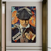 Tommy Shelby Peaky Blinders Drama Canvas Wall Art Poster-MinimalisticDecor.com