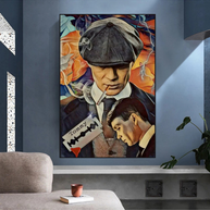 Tommy Shelby Peaky Blinders Drama Canvas Wall Art Poster-MinimalisticDecor.com