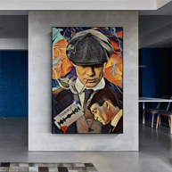 Tommy Shelby Peaky Blinders Drama Canvas Wall Art Poster-MinimalisticDecor.com
