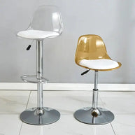 Transparent Acrylic Bar Chair – Adjustable Height & 360° Swivel Elegance-MinimalisticDecor.com