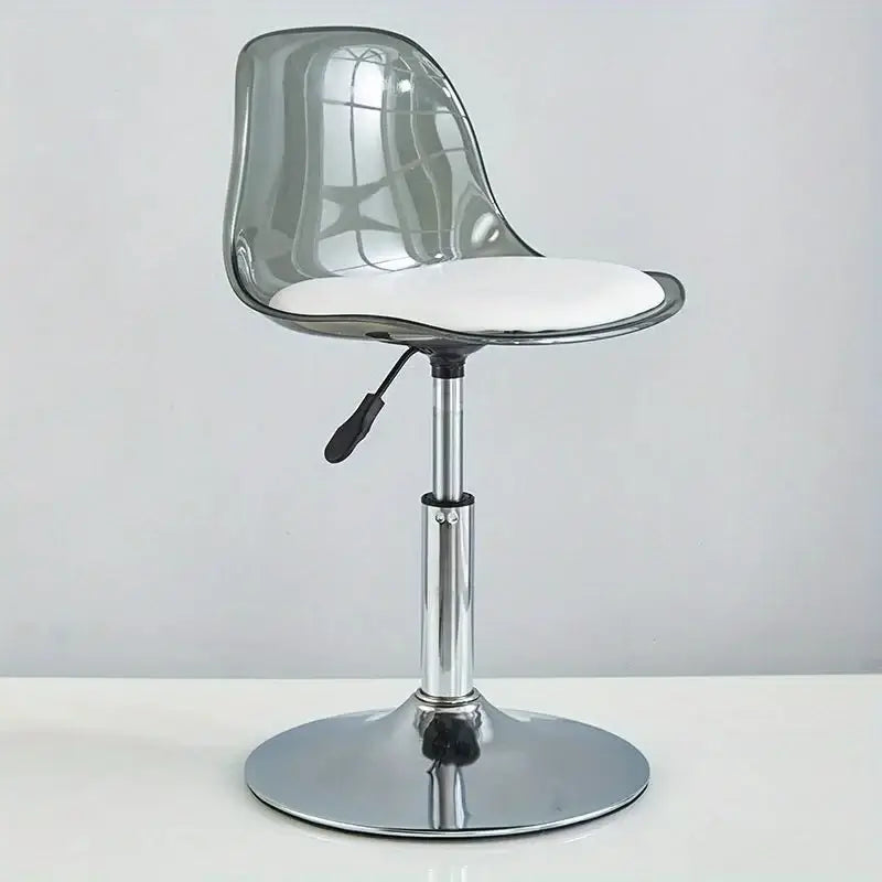 Transparent Acrylic Bar Chair – Adjustable Height &amp; 360° Swivel Elegance-MinimalisticDecor.com