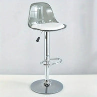 Transparent Acrylic Bar Chair – Adjustable Height & 360° Swivel Elegance-MinimalisticDecor.com