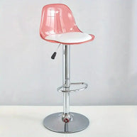 Transparent Acrylic Bar Chair – Adjustable Height & 360° Swivel Elegance-MinimalisticDecor.com
