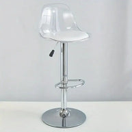 Transparent Acrylic Bar Chair – Adjustable Height & 360° Swivel Elegance-MinimalisticDecor.com