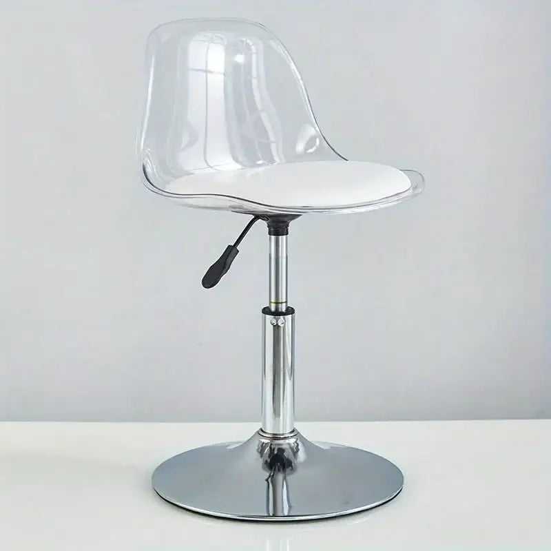 Transparent Acrylic Bar Chair – Adjustable Height &amp; 360° Swivel Elegance-MinimalisticDecor.com