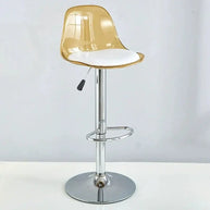 Transparent Acrylic Bar Chair – Adjustable Height & 360° Swivel Elegance-MinimalisticDecor.com