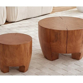 Tree Trunk Solid Wood Coffee Table-MinimalisticDecor.com