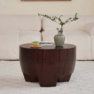 Tree Trunk Solid Wood Coffee Table-MinimalisticDecor.com