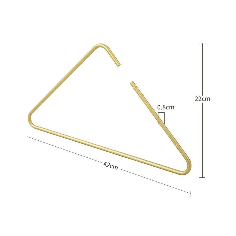 Triangle Clothes Hangers 5pcs Solid Metal-MinimalisticDecor.com