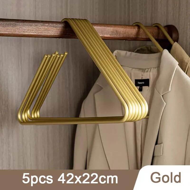 Triangle Clothes Hangers 5pcs Solid Metal-MinimalisticDecor.com
