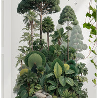 Tropical Forest Plants Vinyl Wall Sticker – Botanical Wall Decal-MinimalisticDecor