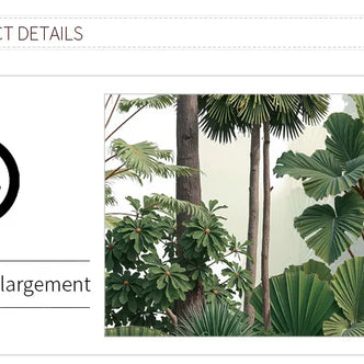 Tropical Forest Plants Vinyl Wall Sticker – Botanical Wall Decal-MinimalisticDecor