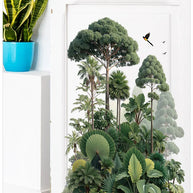 Tropical Forest Plants Vinyl Wall Sticker – Botanical Wall Decal-MinimalisticDecor