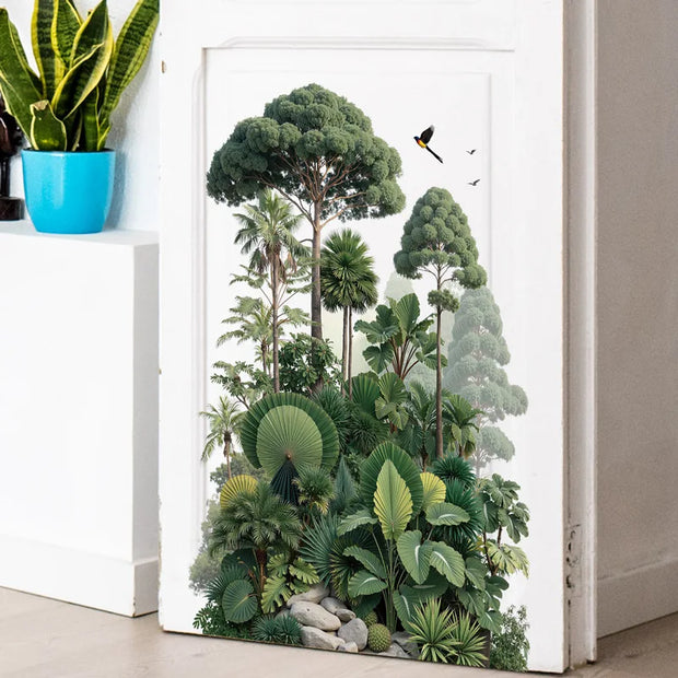 Tropical Forest Plants Vinyl Wall Sticker – Botanical Wall Decal-MinimalisticDecor